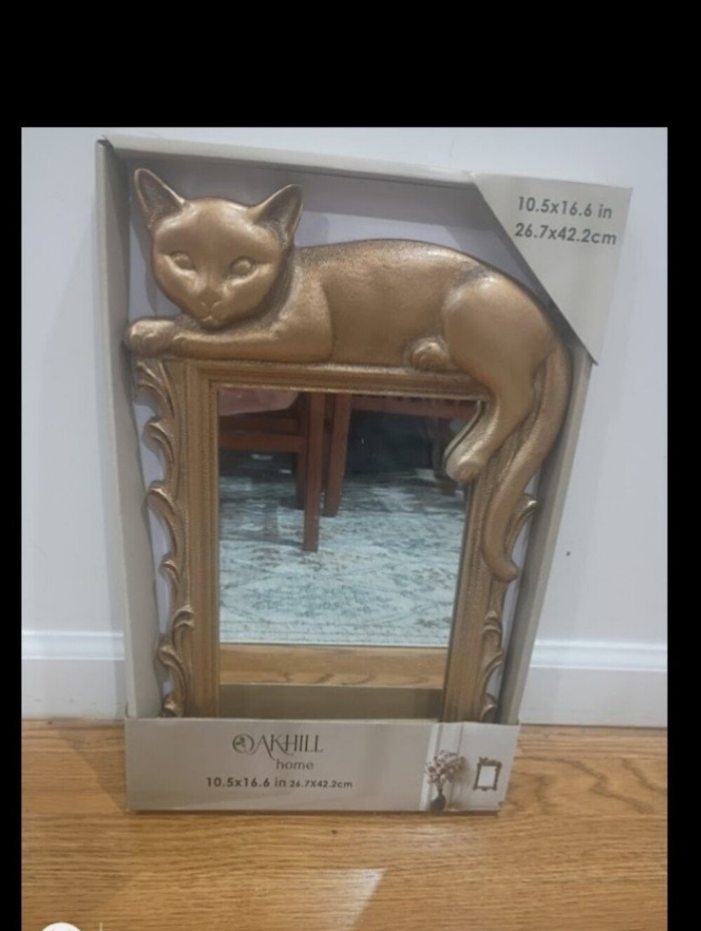 Tiktok Viral Gold Cat Wall Mirror